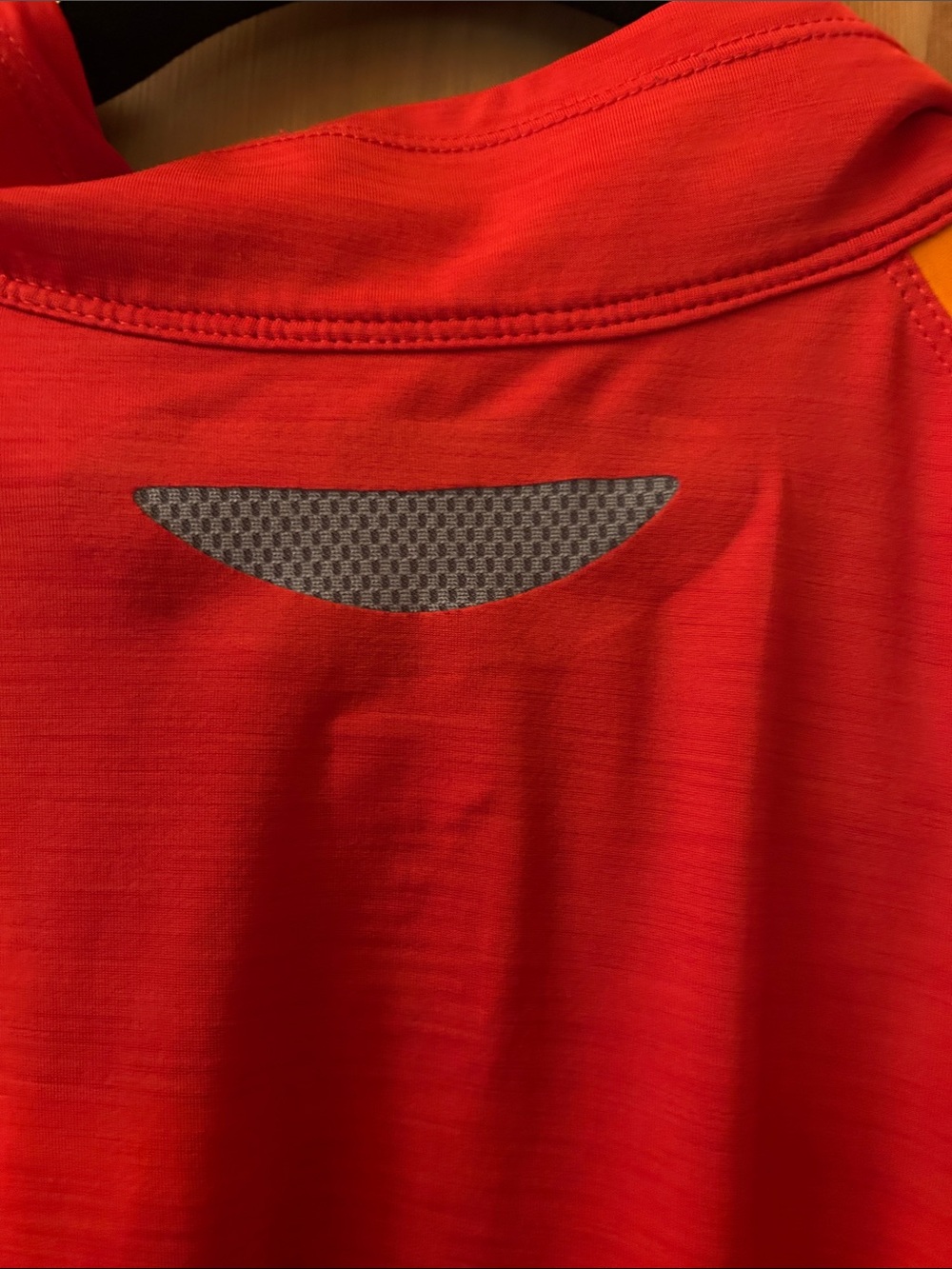 REI Red and Orange Women's Half-Zip Active Pullover - Picture 9 of 13
